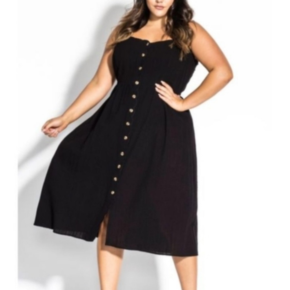 City Chic Black Summer Dress